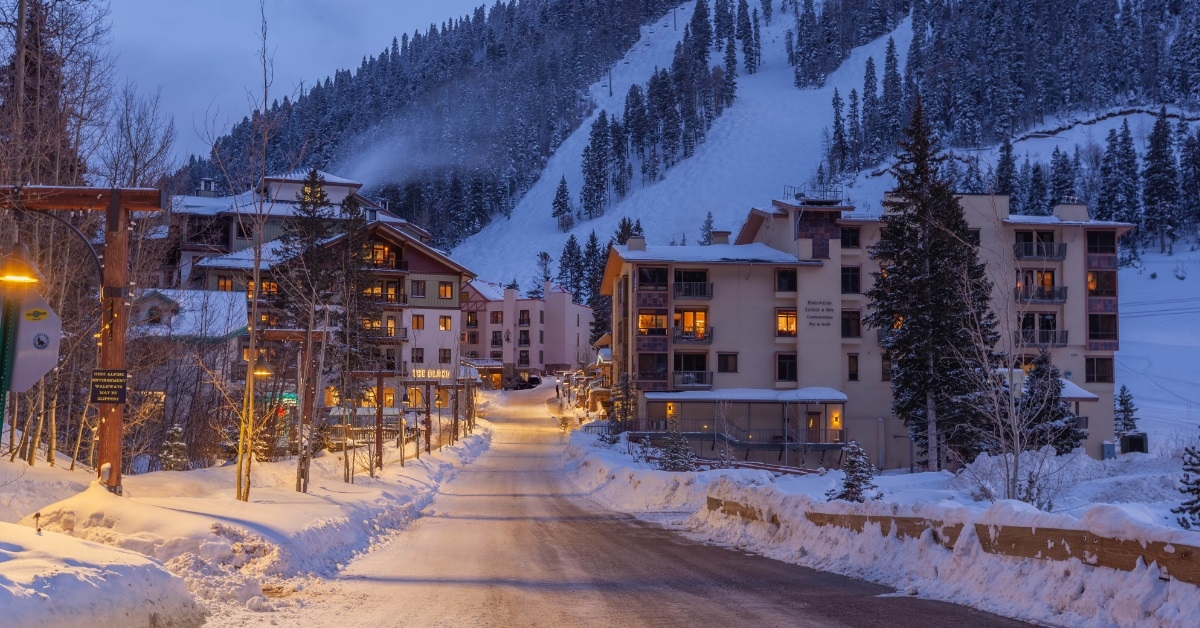 tao ski valley covered in snow
