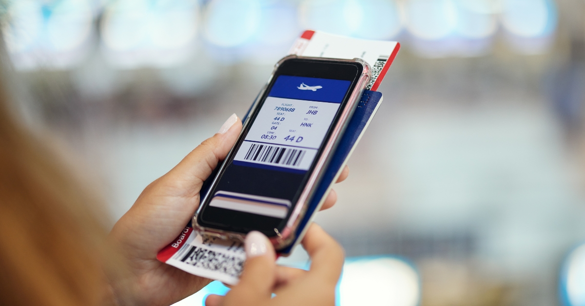 travel and flight ticket app for vacation