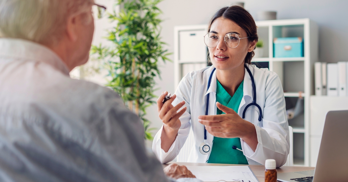 doctor and patient are discussing