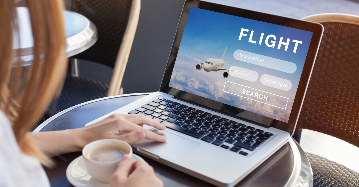 flight search on internet website