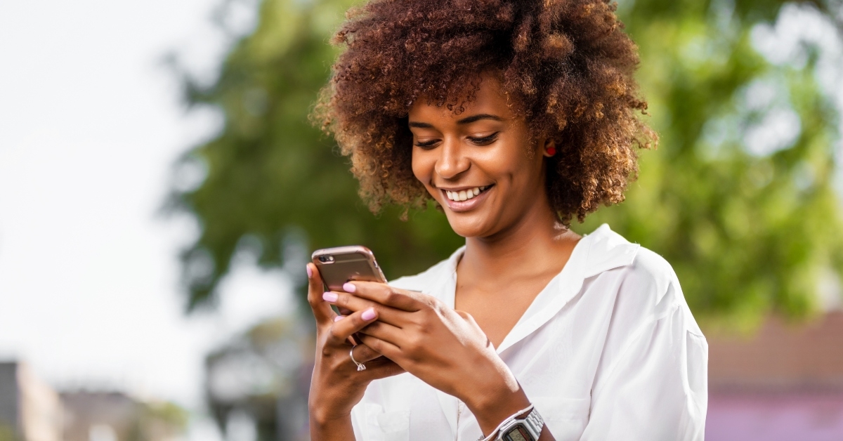 young woman speaking on mobile phone