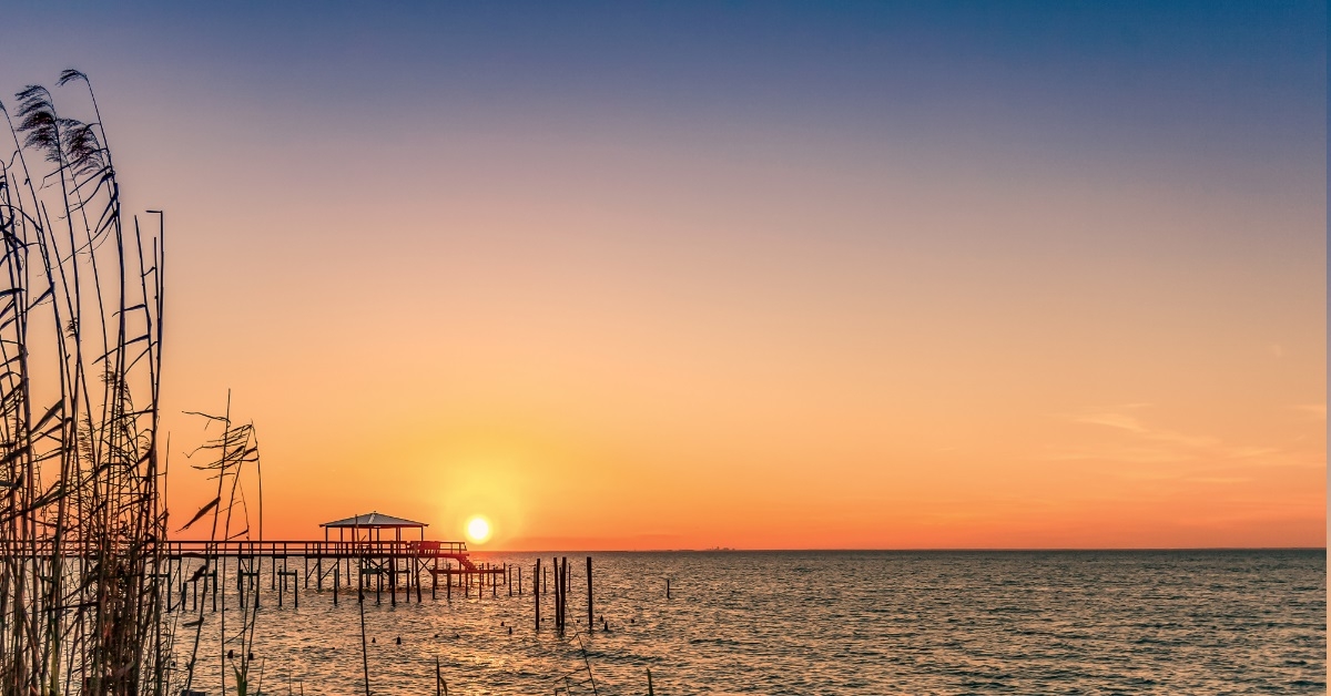 sunset view at fairhope, alabama