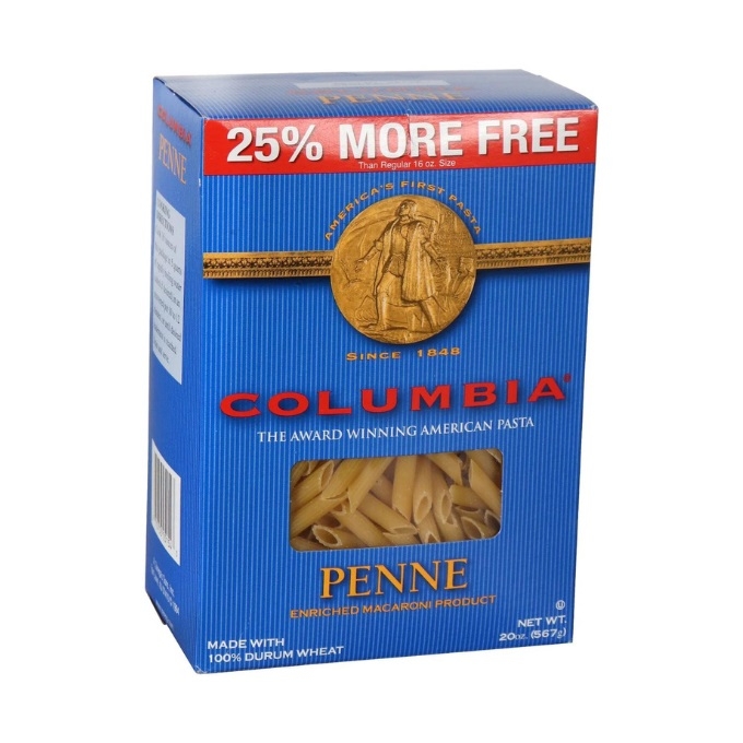 dollar tree columbia penne pasta