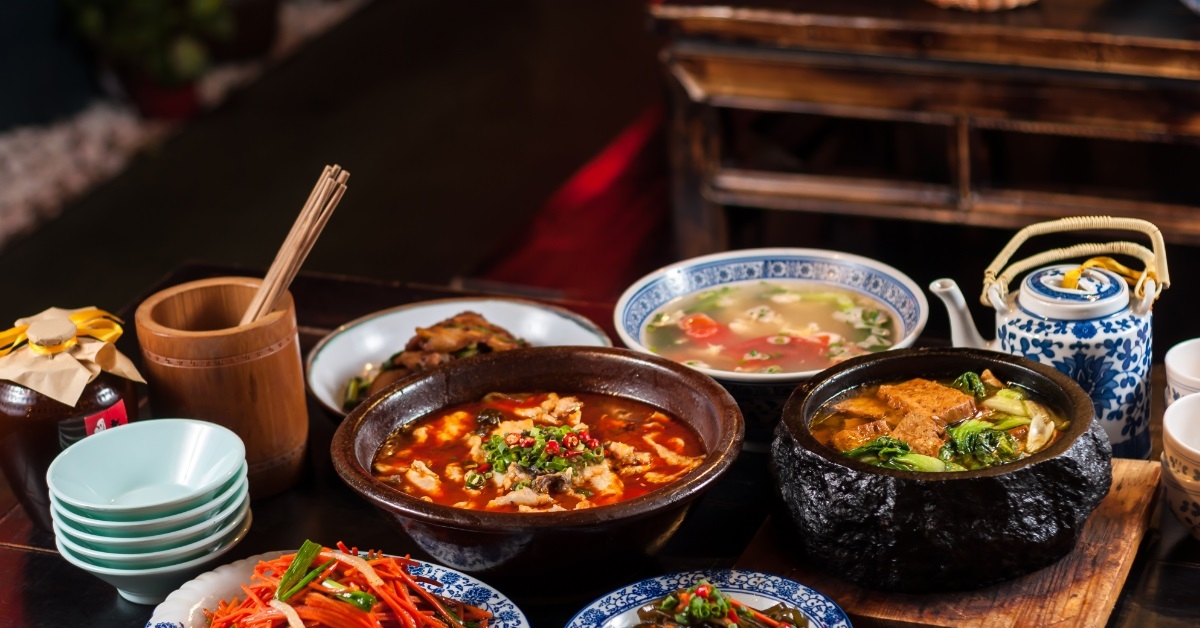 traditional chinese dishes on table