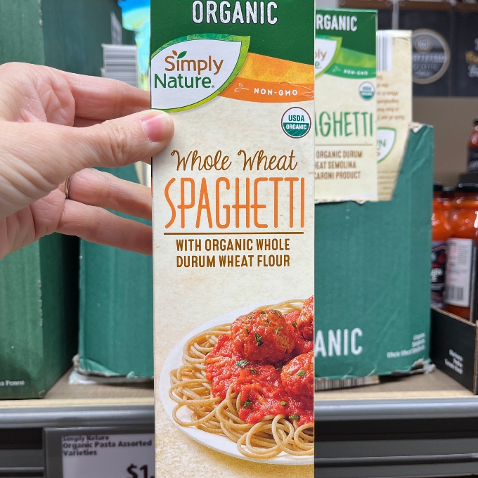 simply nature organic whole wheat spaghetti