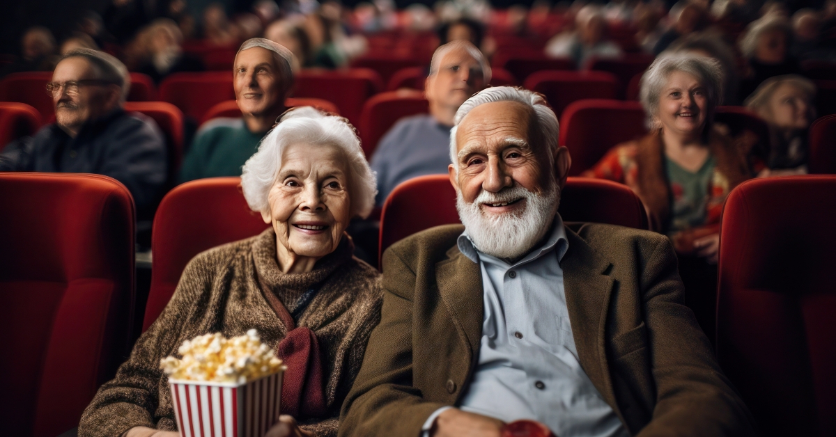 elderlies in the cinema