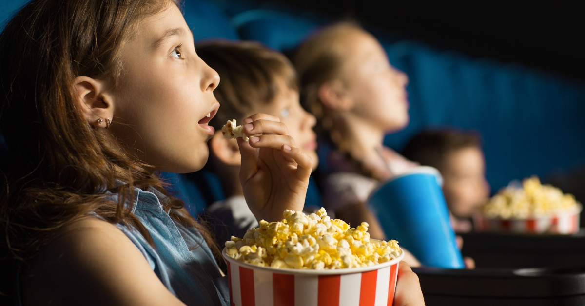 kids enjoying at the cinema