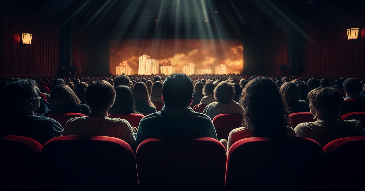 watching cinema premiere