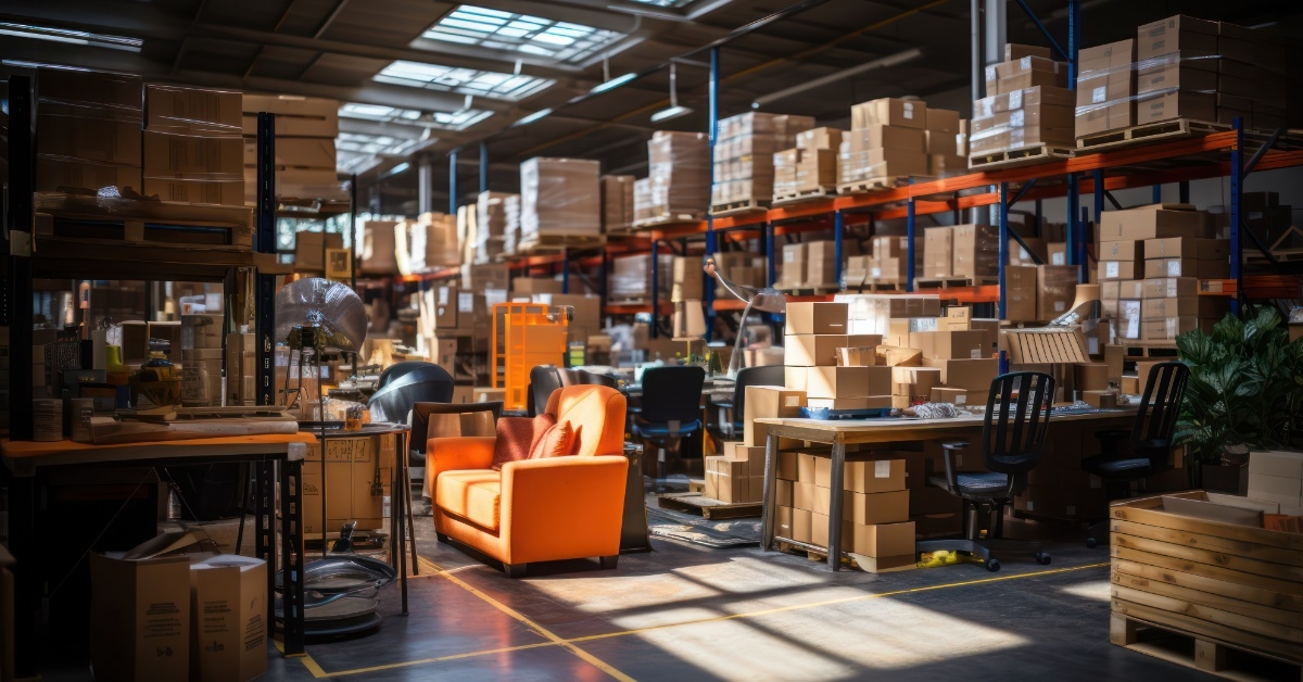 company warehouse full of Packages