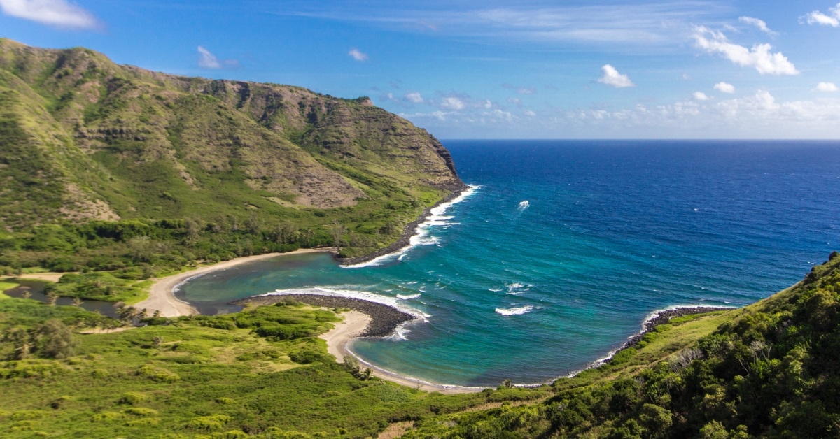 halawa bay on island of molokai