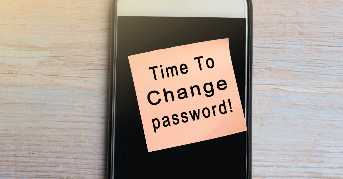 time to change password text