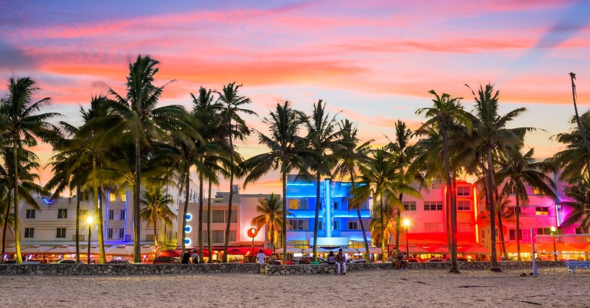 lively nightlife of miami beach