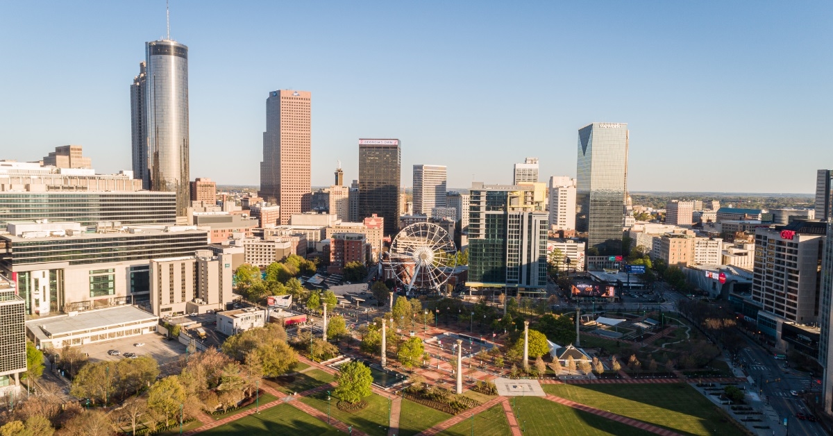 centennial park downtown atlanta georgia