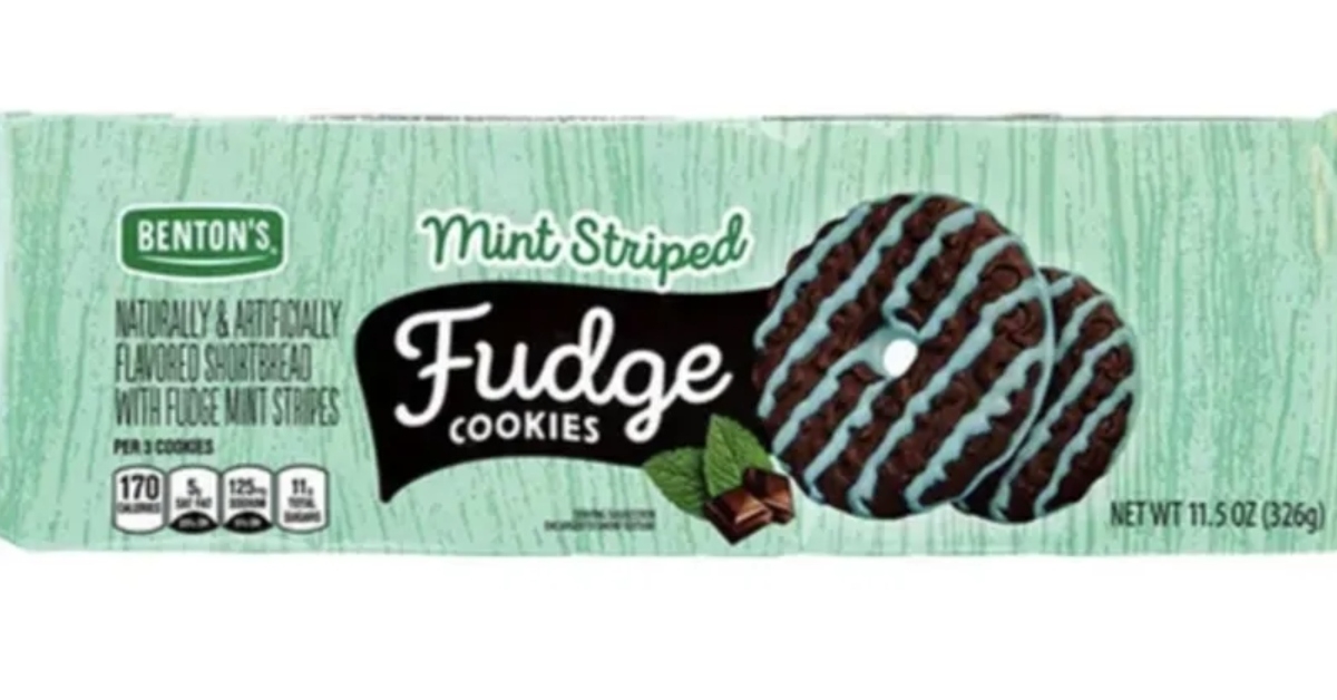 package of mint fudge cookies from aldi