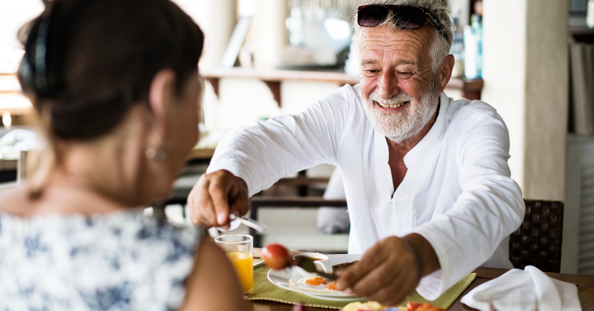 couple having breakfast