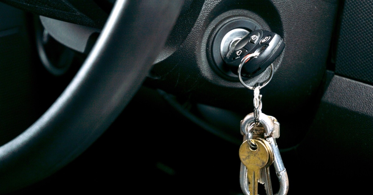 car keys in ignition