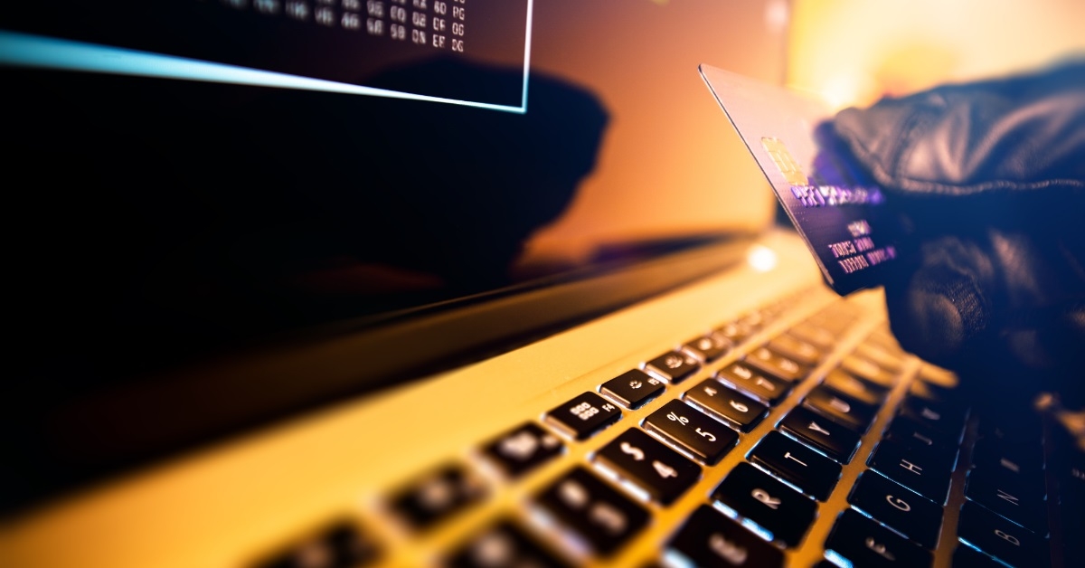 thief hacking bank account
