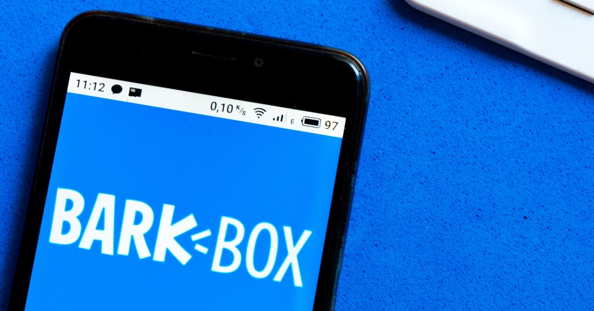 barkBox logo on a smartphone