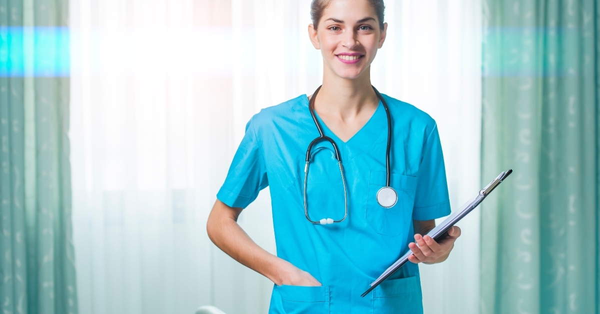 nurse standing in hospital