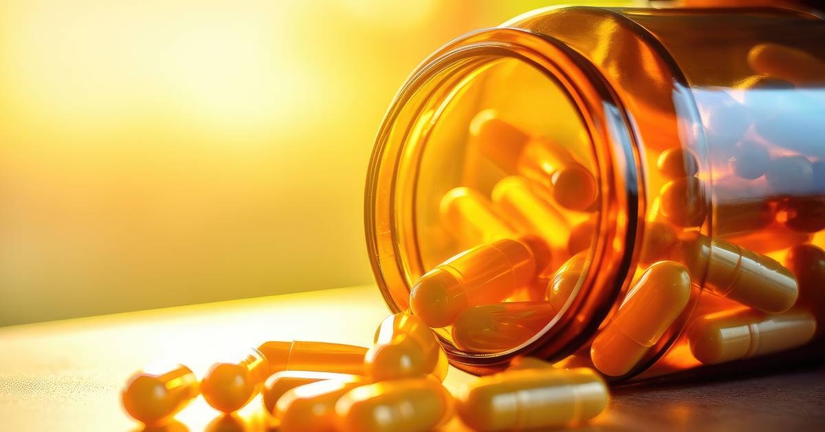 medical pills pouring