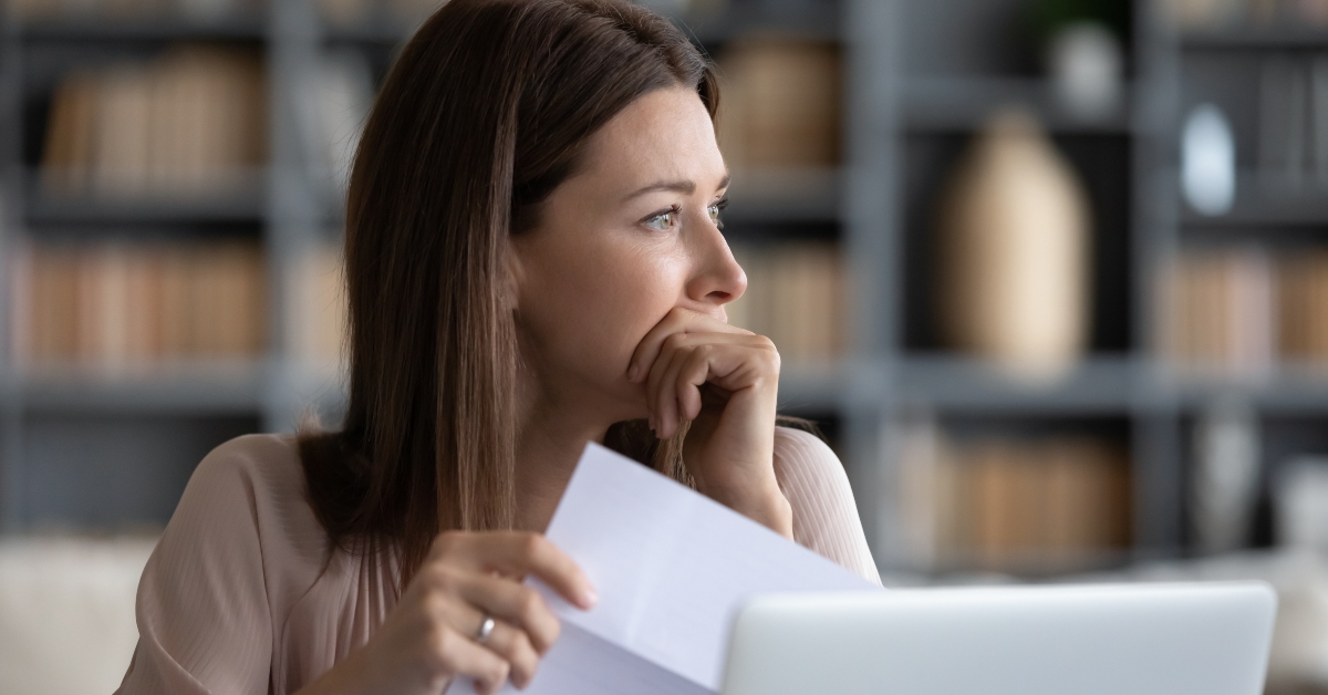 worrying about bad news notice