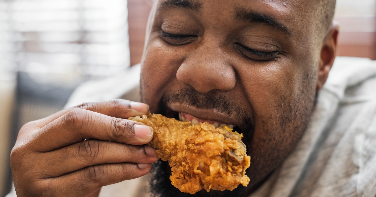 a piece of fried chicken