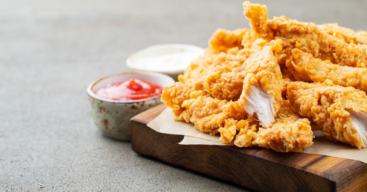 breaded chicken strips