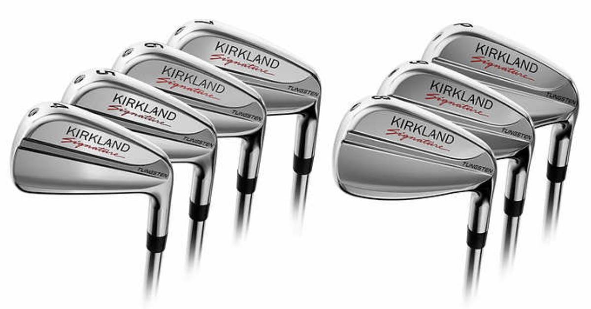 set of 7 kirkland signature iron golf clubs from costco