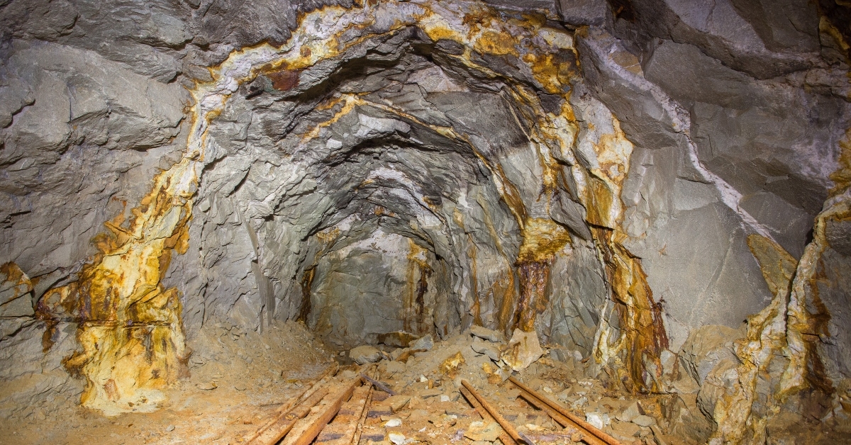 gold mine underground tunnel