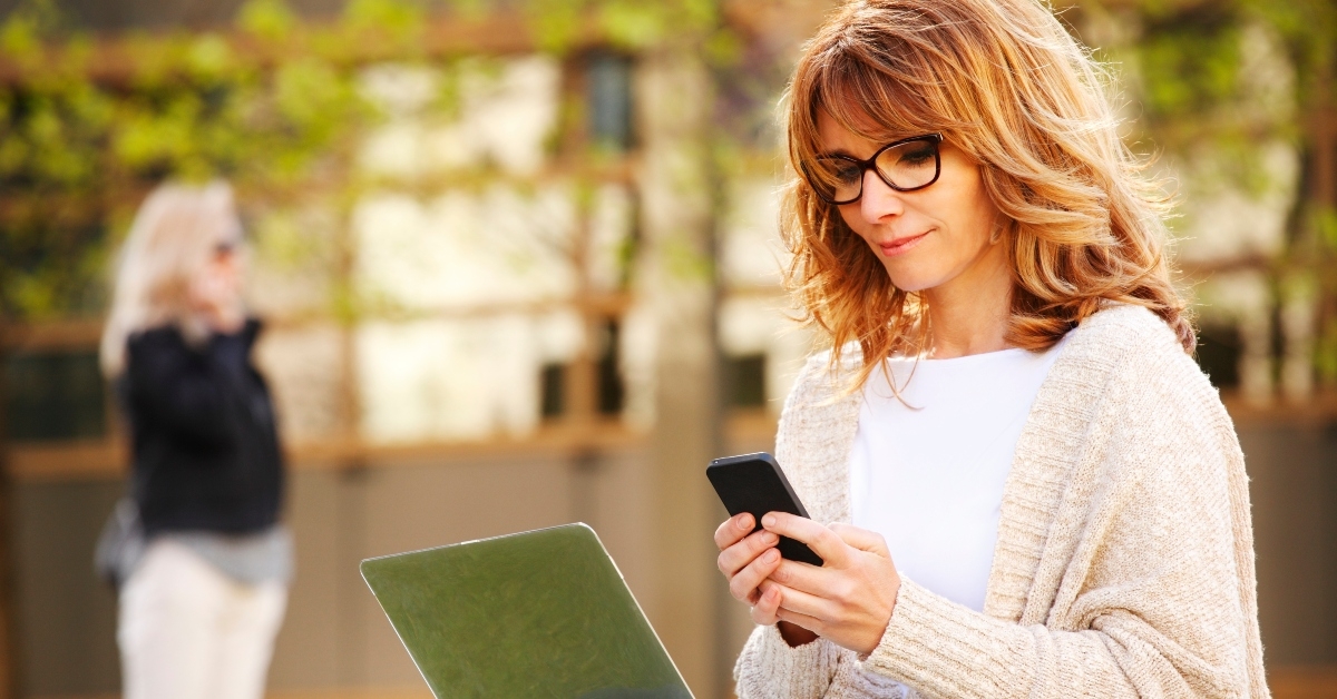 mature businesswoman portrait
