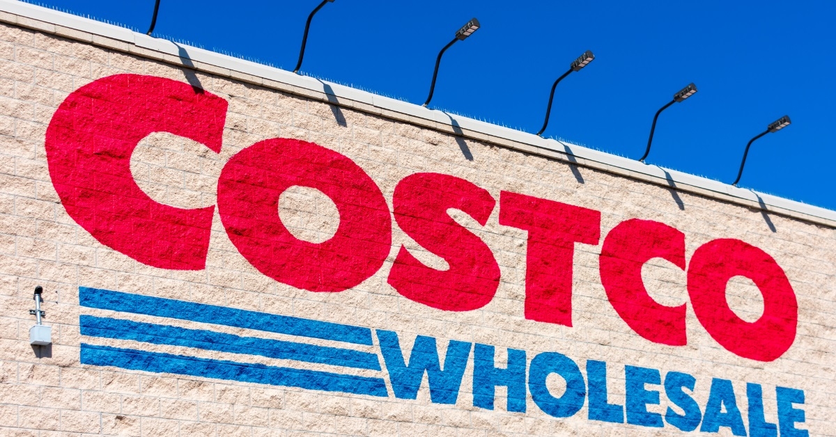 costco wholesale sign on wall