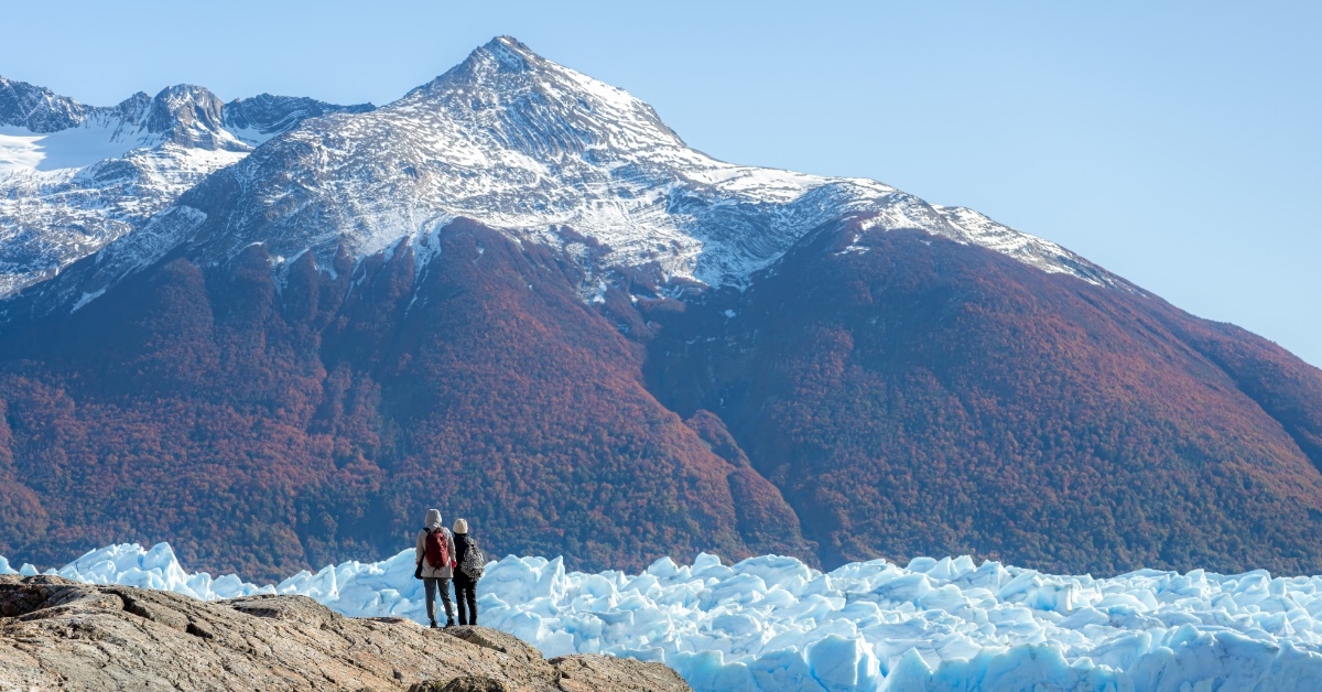 mountain landscape view perito moreno glacier