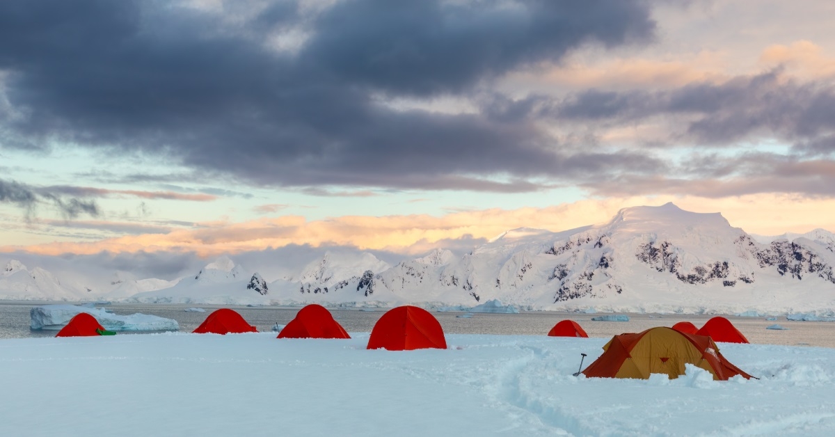 winter camping at portal point antarctica