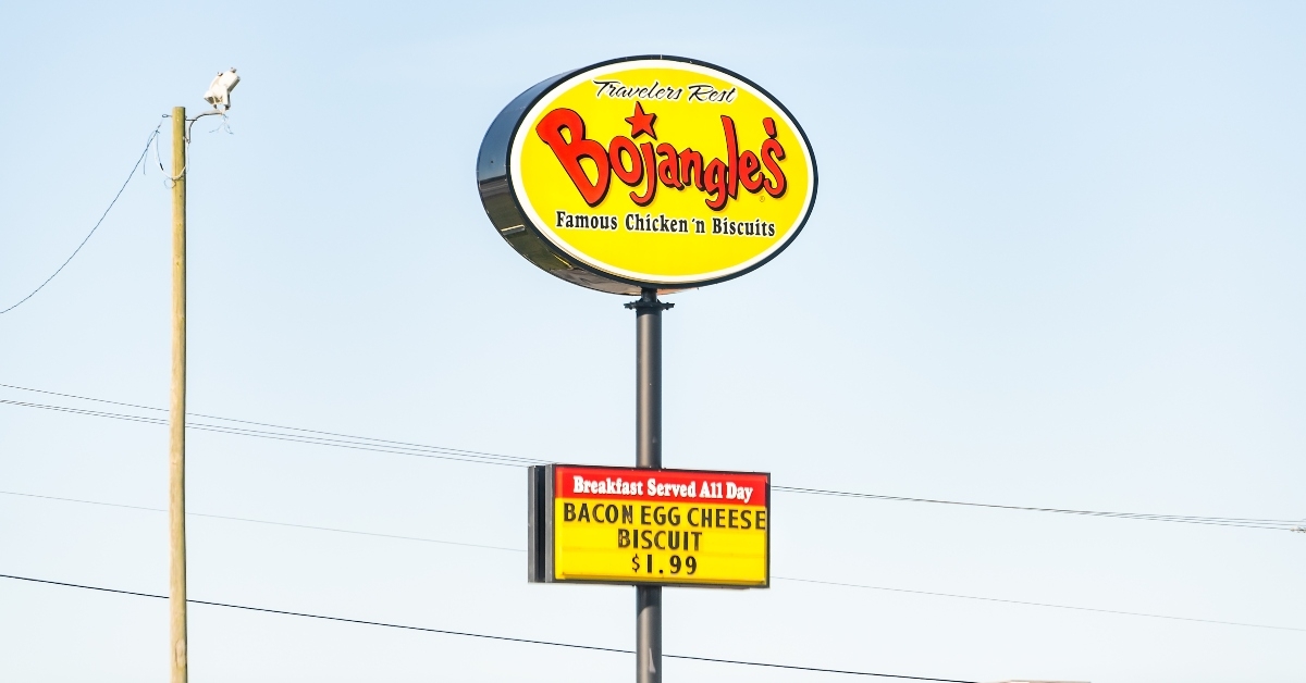 bojangles sign on highway
