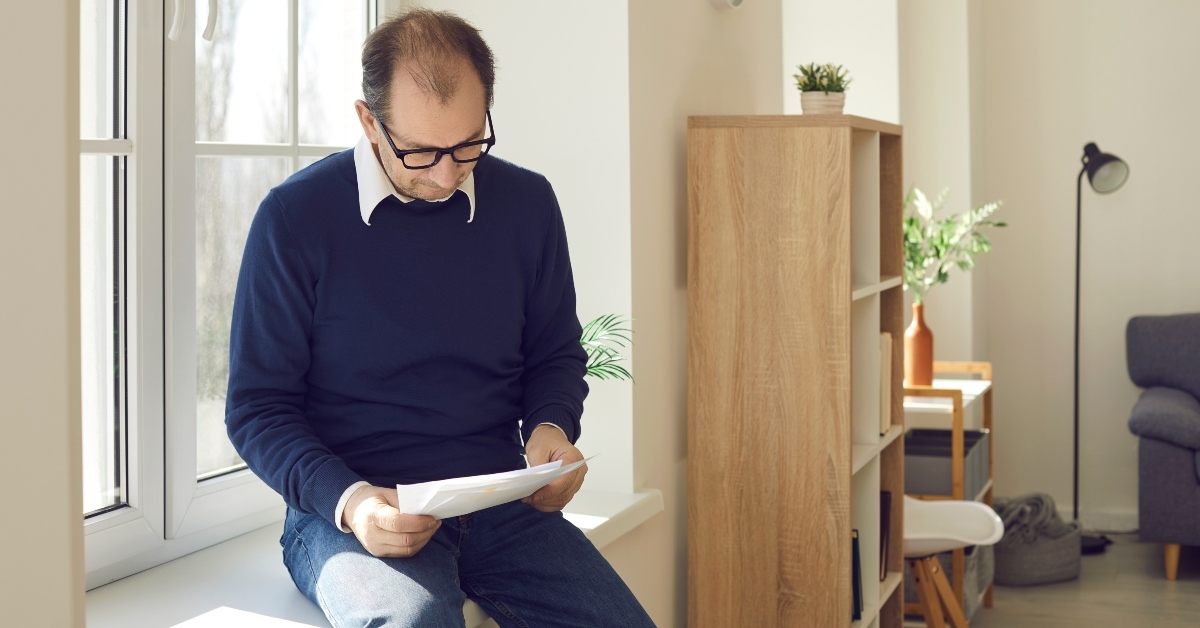 pensioner gets document