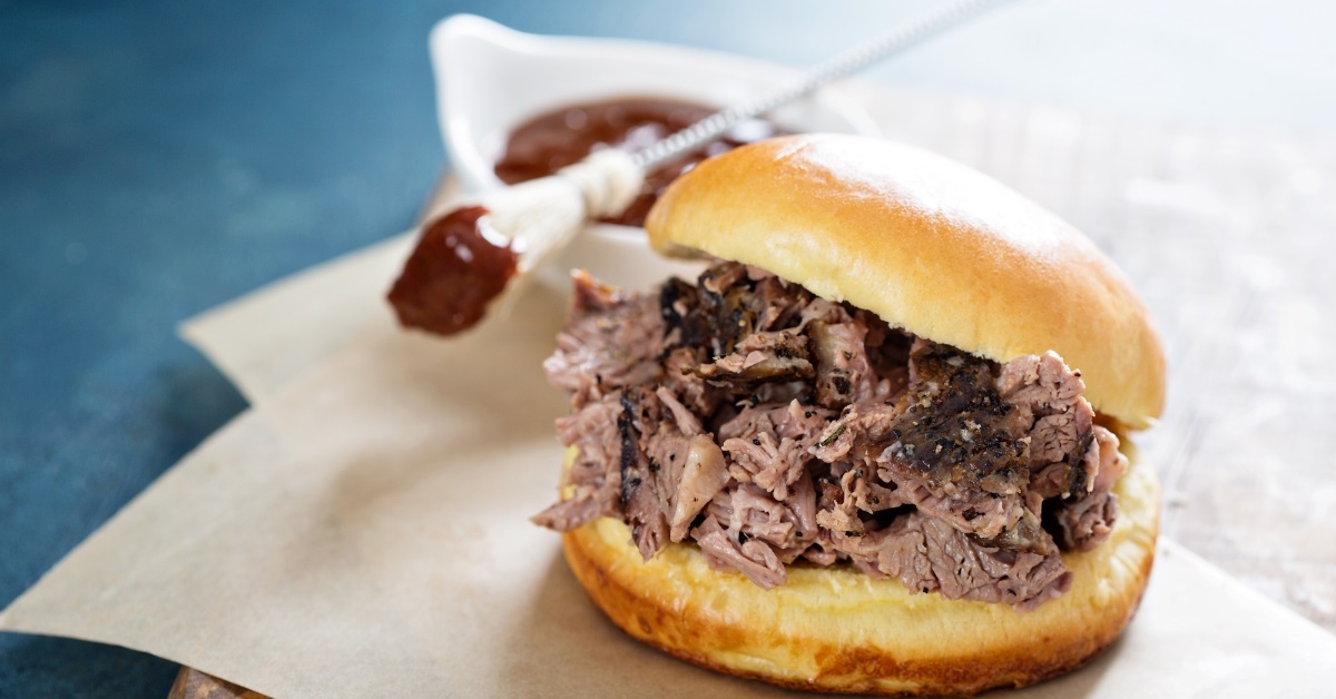 Bbq brisket sandwich