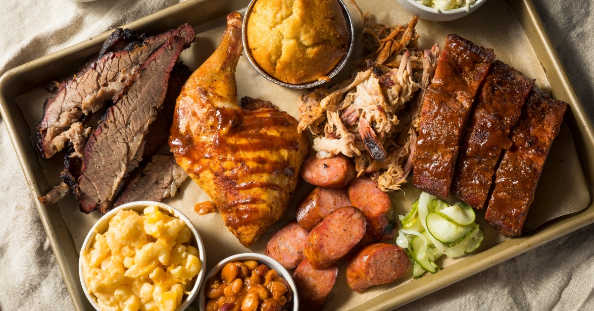 Homemade Barbecue Platter with Ribs