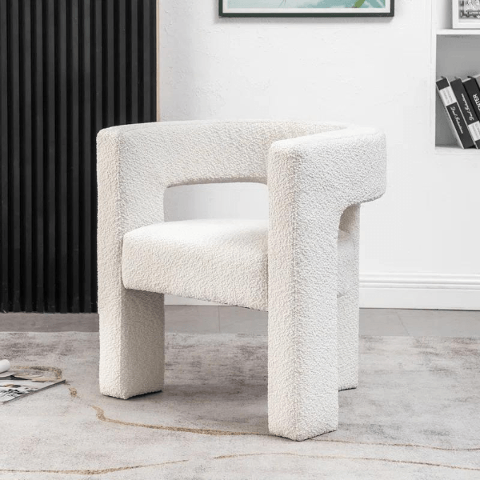 upholstered barrel chair