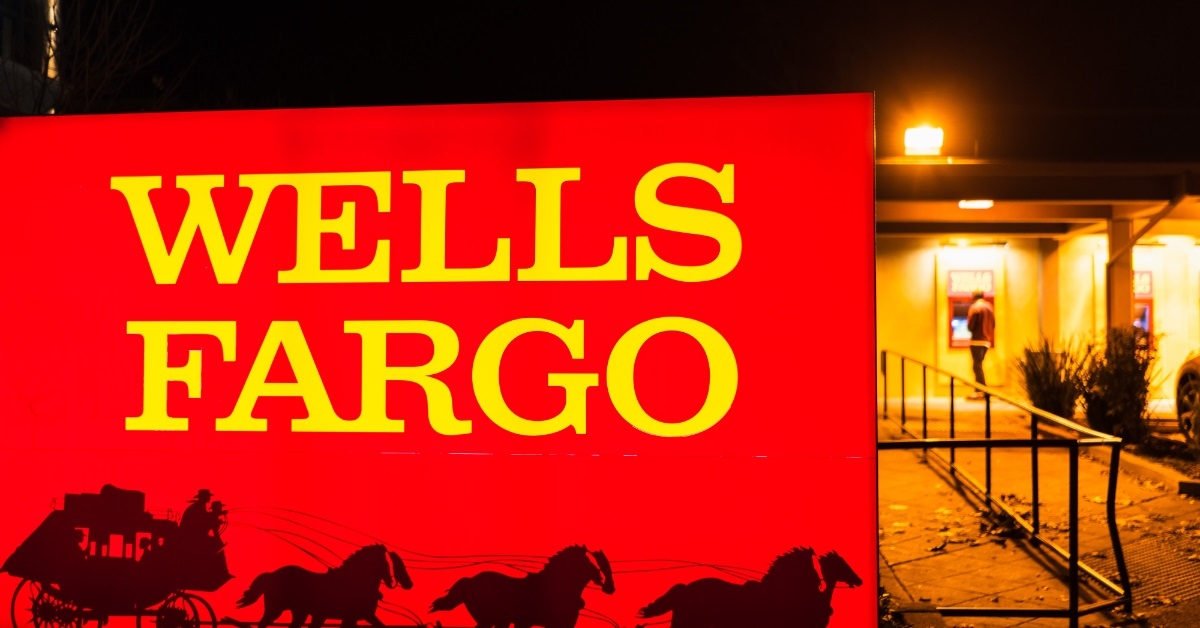 Wells Fargo sign in downtown area
