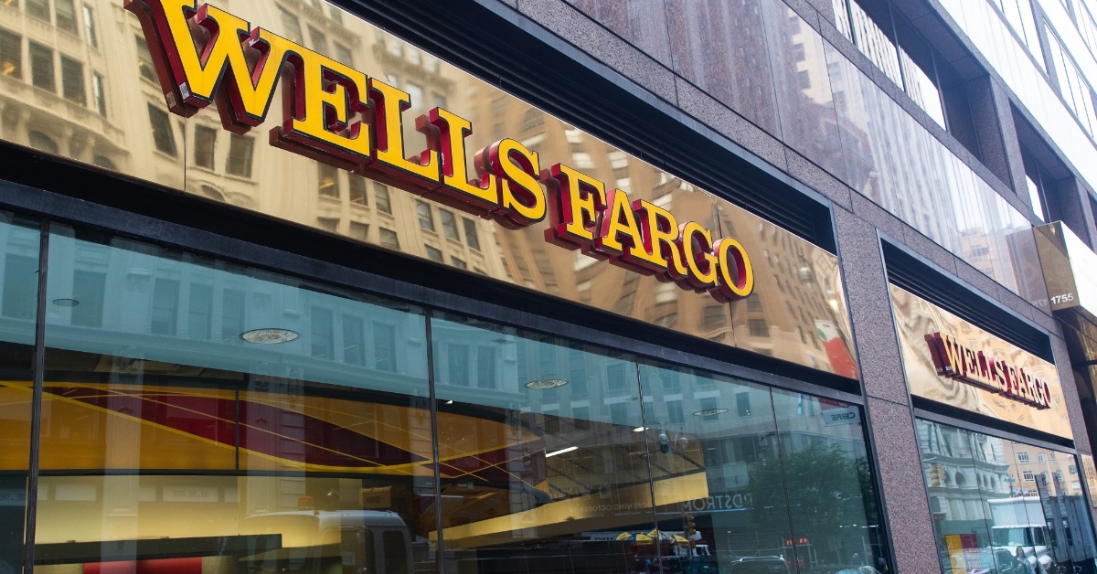 Wells Fargo sign midtown Manhattan