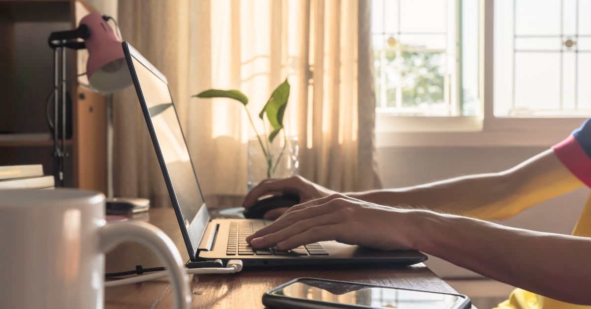 working from home