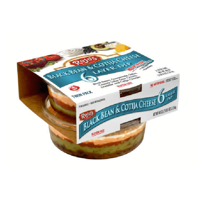 Rojo’s 6 Layer Dip container from Lakeview Farms