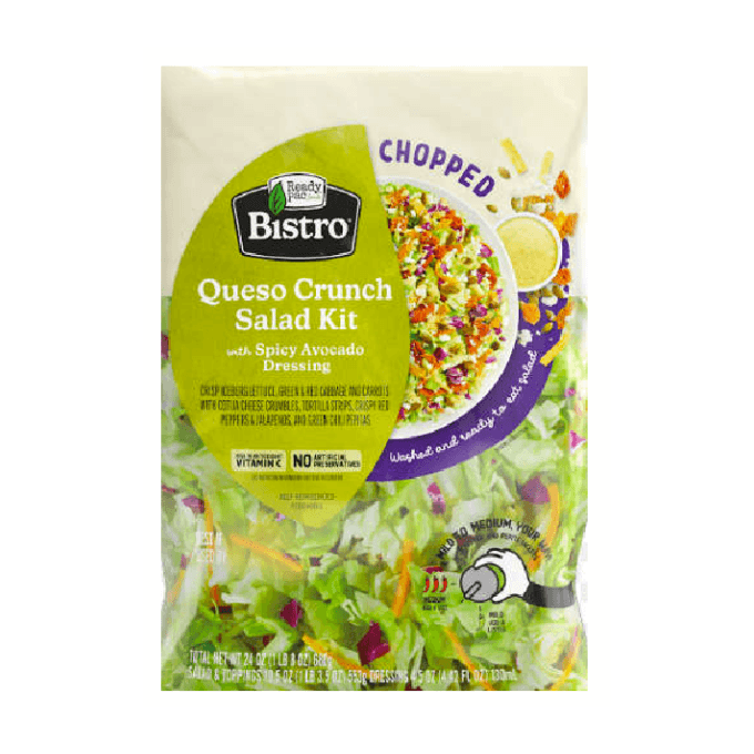 Queso crunch salad bistro 