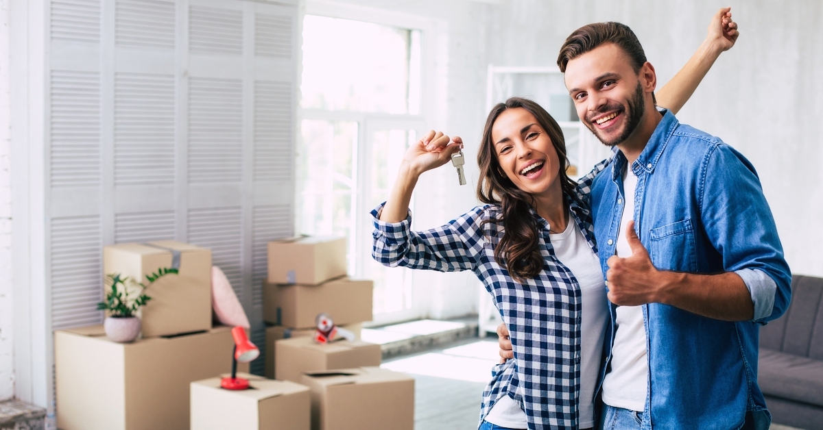 couple moving house