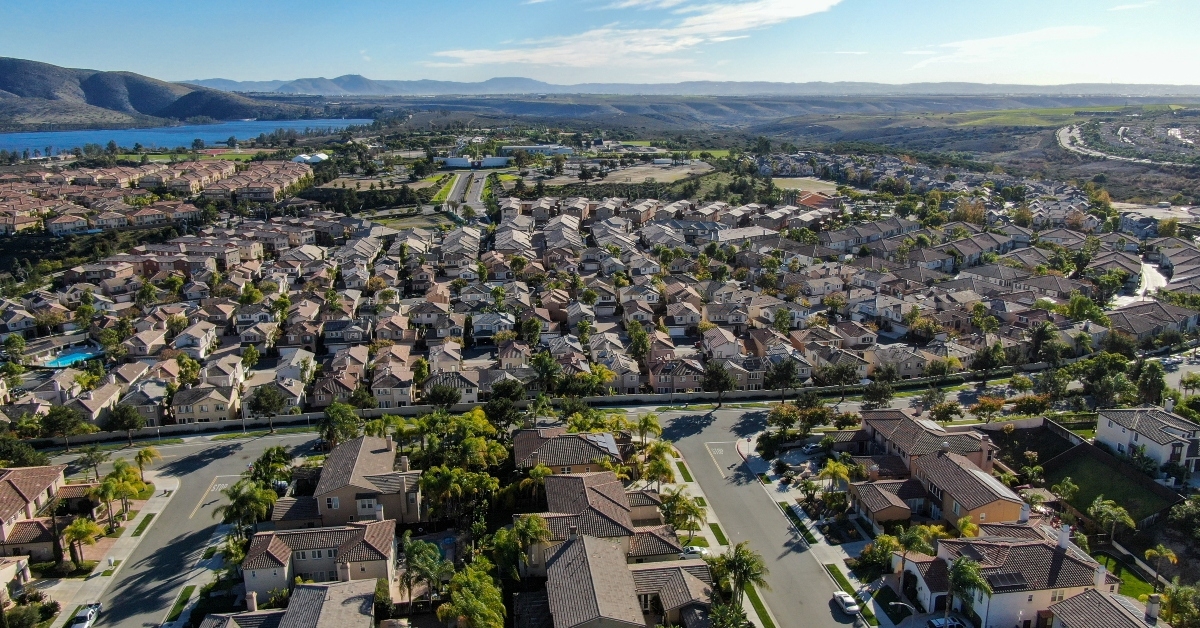 upper middle class neighborhood