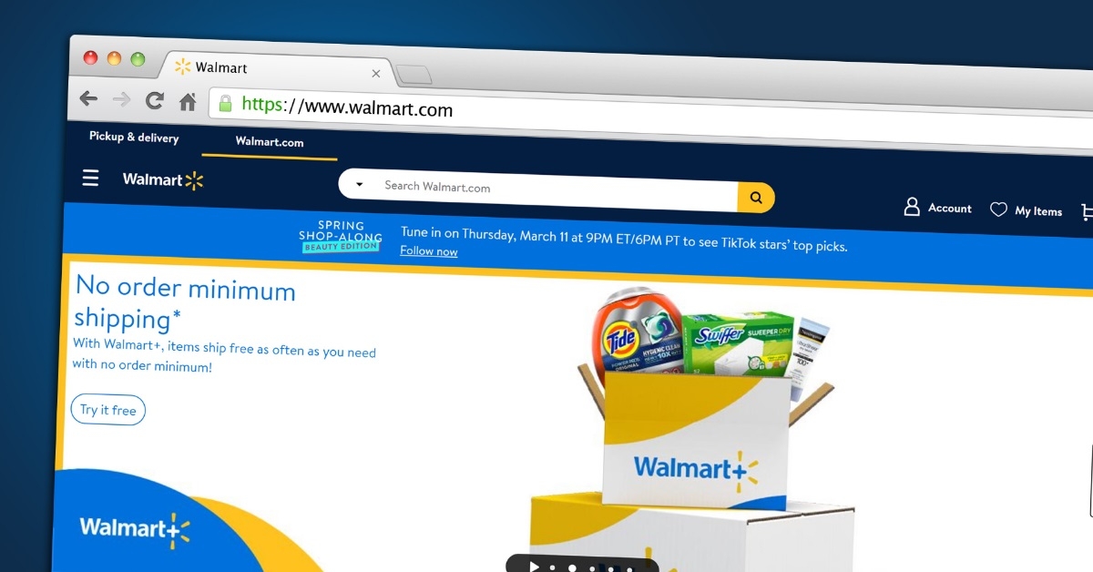 walmart website on browser