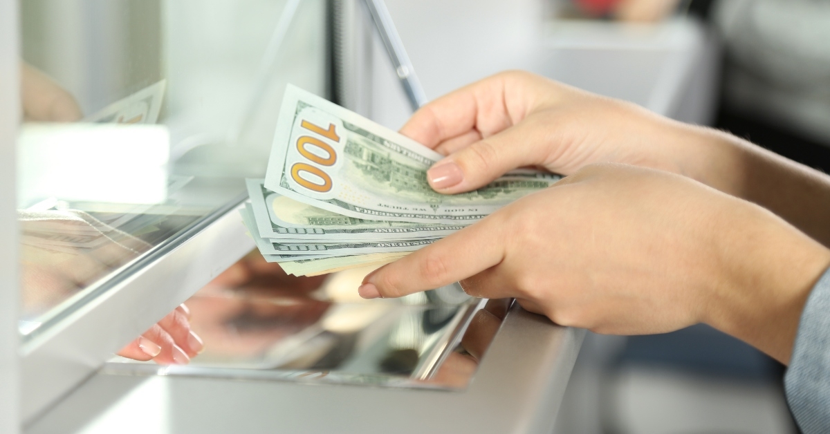 cash department window