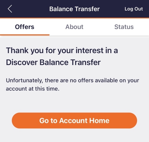 Discover balance transfer screenshot 5