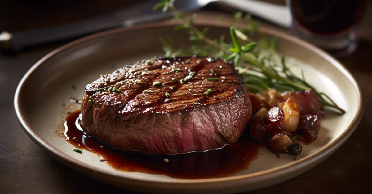 steak grilled medium rare