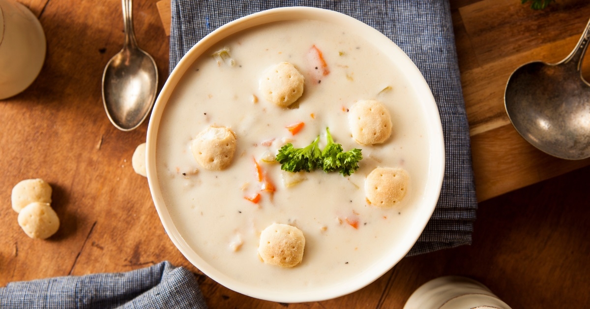 homemade new england clam chowder
